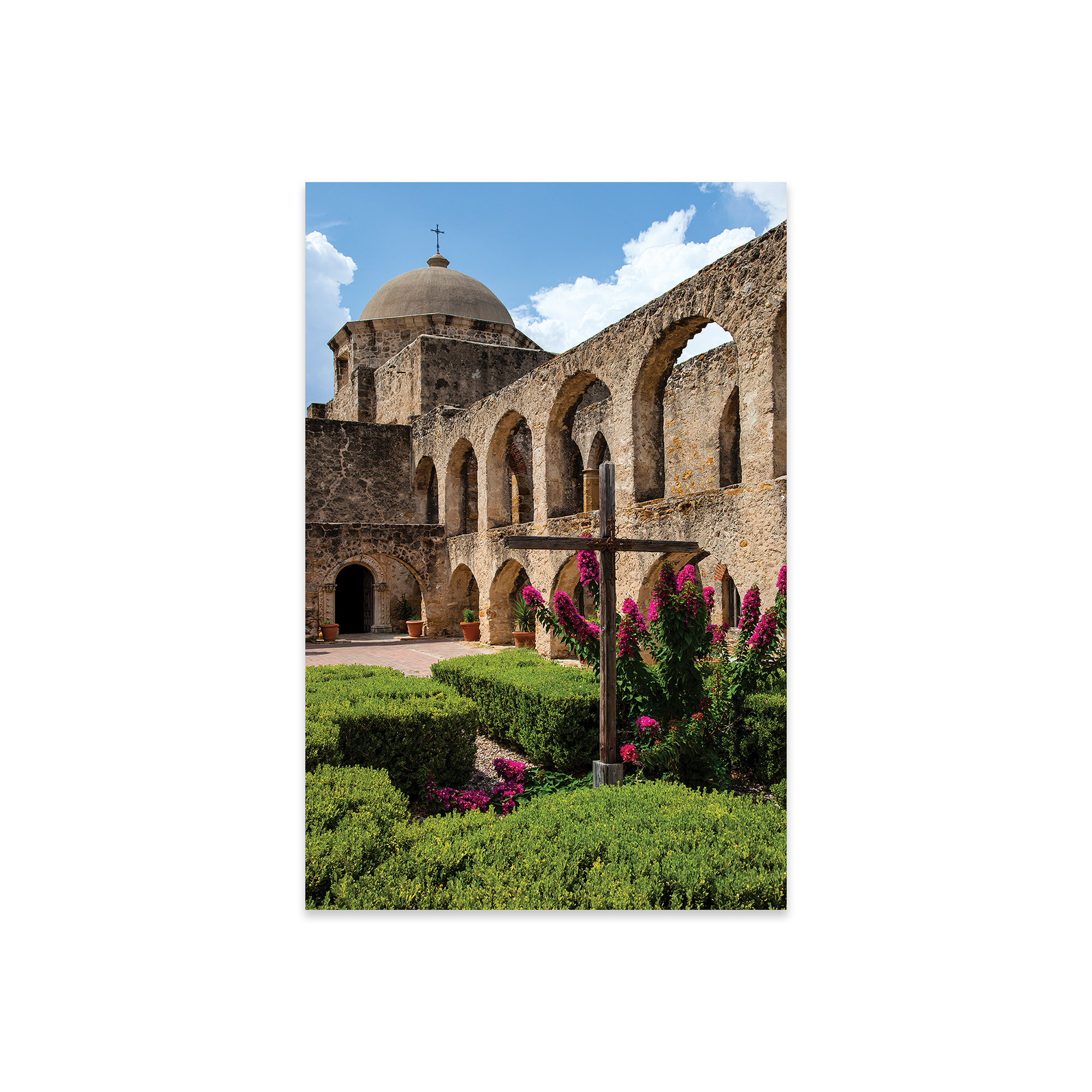 Ebern Designs " Arched Portico At Mission San Jose In San Antonio " by